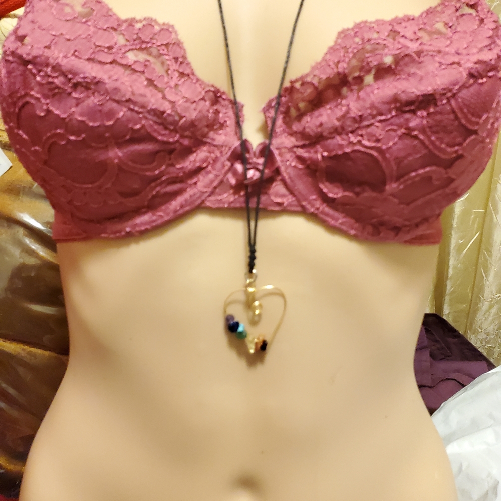 🛍️BUNDLE ONLY ITEM🛍️ Extra long necklace with/Copper chakra heart - Picture 2 of 8